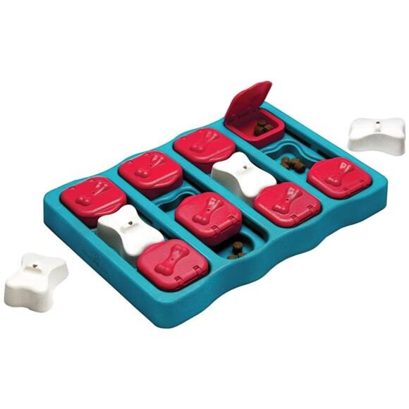 Other - Dog Brick Interactive Treat Puzzle Dog Toy, Blue, One-Size